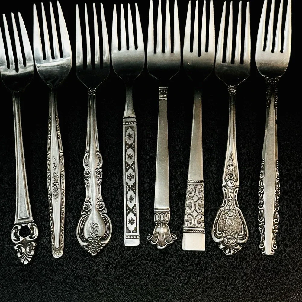 40 Vtg Stainless Flatware Mismatched Japan EKCO National Interpur Oneida Mixed